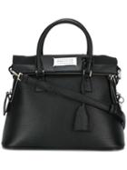 Large '5ac' Shoulder Bag, Women's, Black, Leather, Maison Margiela