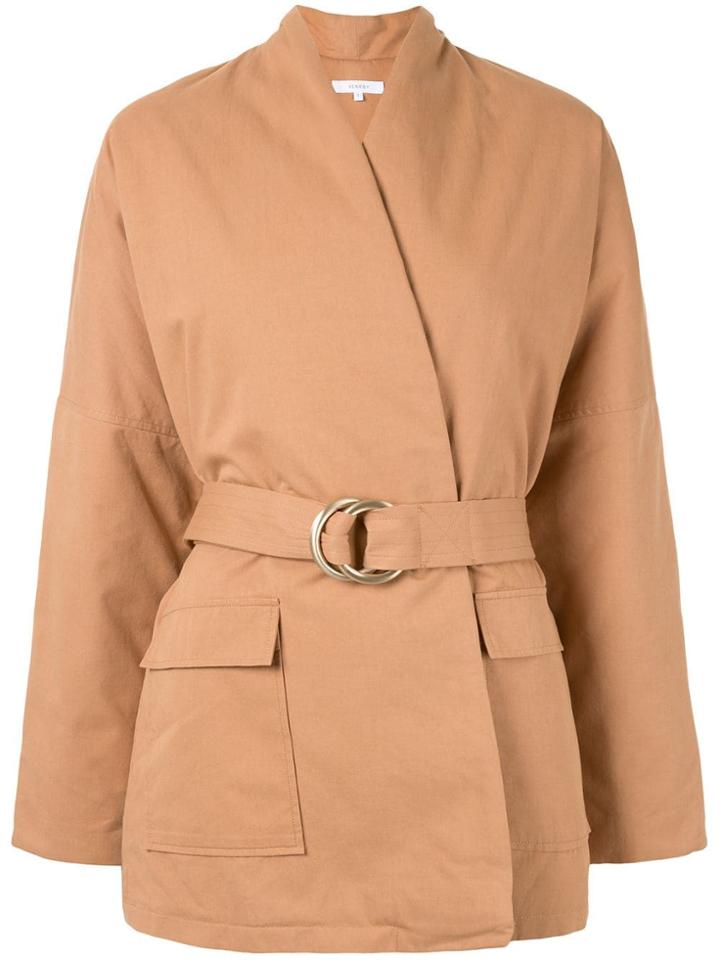 Venroy Wrap Jacket - Brown