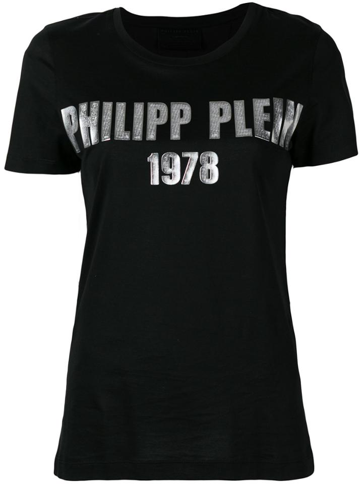 Philipp Plein Metallic 1978 Logo T-shirt - Black