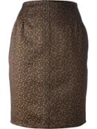 Jean Paul Gaultier Vintage Pencil Skirt, Women's, Size: 38, Brown