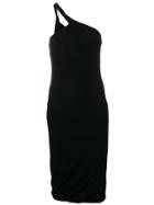 Tom Ford One-shoulder Midi Dress - Black
