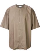 En Route Band Collar Shirt, Men's, Size: 1, Green, Cotton
