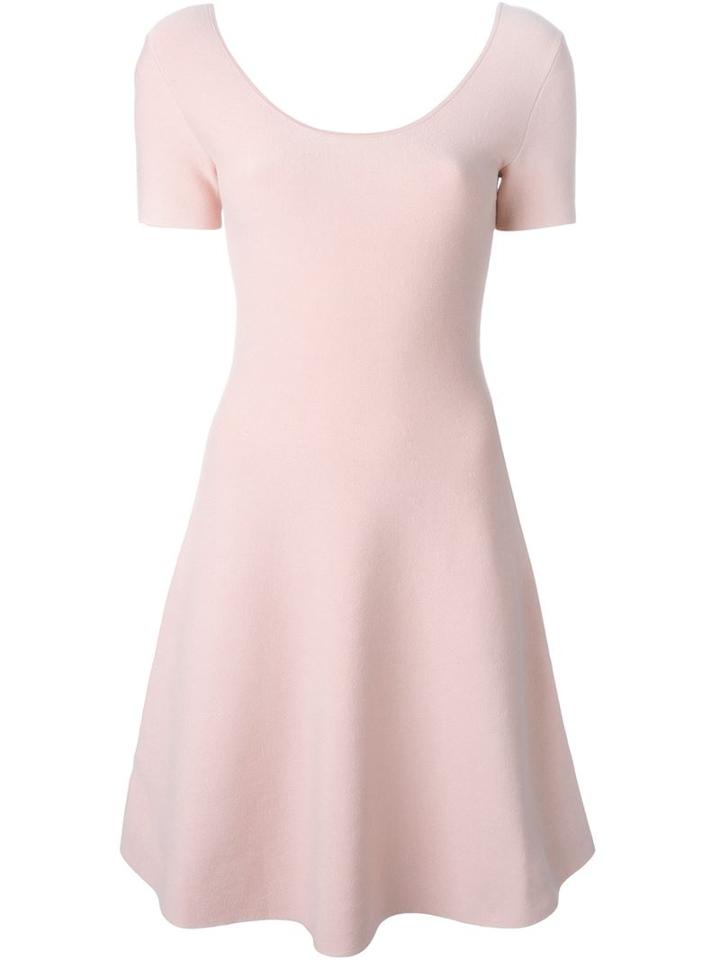 Theory Shortsleeved Flared Dress, Women's, Size: S, Pink/purple, Polyester/spandex/elastane/viscose