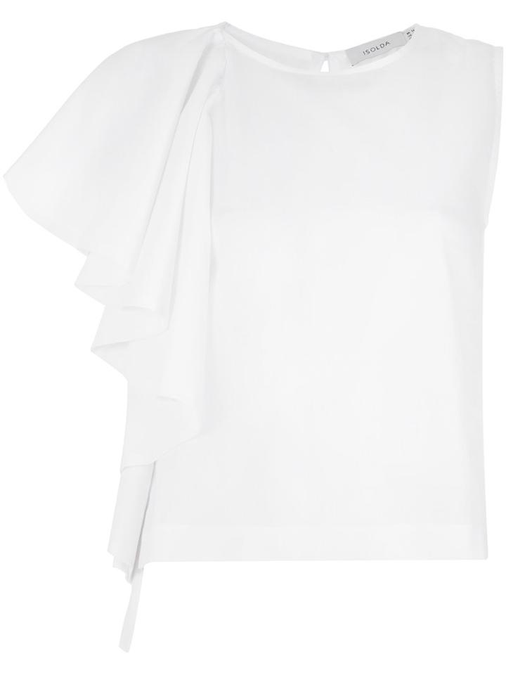 Isolda - Ruffled Top - Women - Cotton - 42, White, Cotton