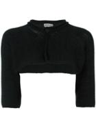 Yohji Yamamoto Vintage Cropped Knitted Shrug, Women's, Size: 3, Black