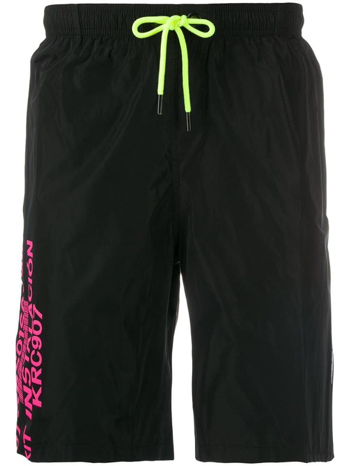 Marcelo Burlon County Of Milan Contaminación Track Shorts - Black