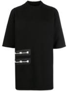 Rick Owens Drkshdw Embroidered Patch Detail T-shirt - Black