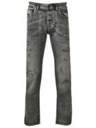 Diesel Black Gold Cloudy Finish Slim Jeans - Grey