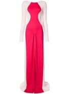 Tome Colour Block Maxi Dress - Pink & Purple