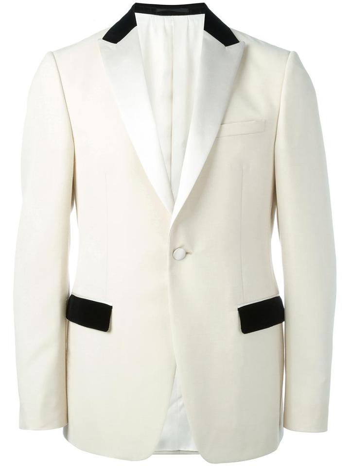 Z Zegna Tuxedo Blazer, Men's, Size: 48, Nude/neutrals, Wool/cupro