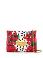 Dolce & Gabbana Floral Print Crossbody Bag - Red