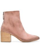 Marsèll Rear-zip Ankle Boots - Pink & Purple