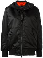 Diesel Ruffle Trim Bomber Jacket - Black