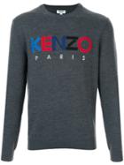 Kenzo Logo Patch Jumper - Grey