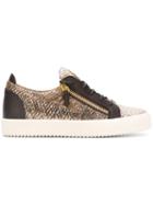 Giuseppe Zanotti Design Frankie Low-top Sneakers, Men's, Size: 43, Brown, Leather/rubber