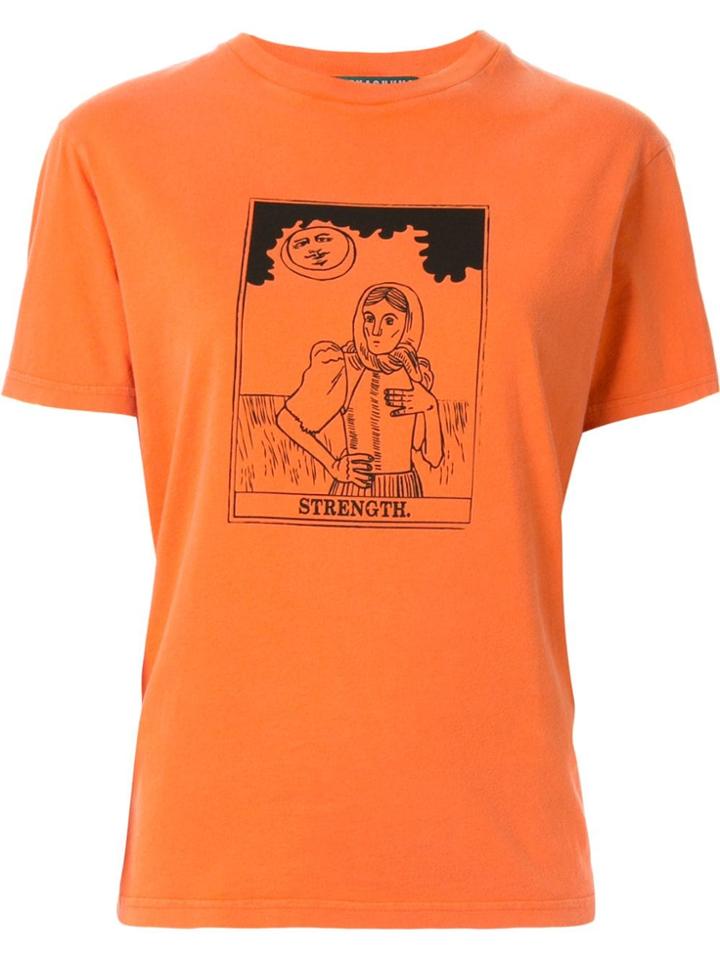 Alexa Chung Occult Boxy-fit T-shirt - Orange