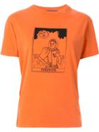 Alexa Chung Occult Boxy-fit T-shirt - Orange