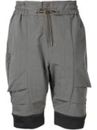Devoa Drawstring Shorts, Men's, Size: 1, Grey, Cotton/polyester