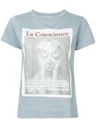 Tu Es Mon Trésor Le Conscience Printed T-shirt - Blue