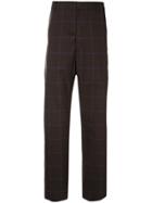 Martine Rose Check Trousers - Brown