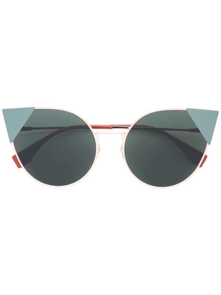 Fendi - Lei Sunglasses - Women - Acetate/metal - 55, Grey, Acetate/metal