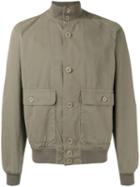 Aspesi Button Front Bomber Jacket, Men's, Size: Xl, Green, Cotton