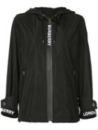 Burberry Logo Detail Shape-memory Taffeta Hooded Jacket - Black