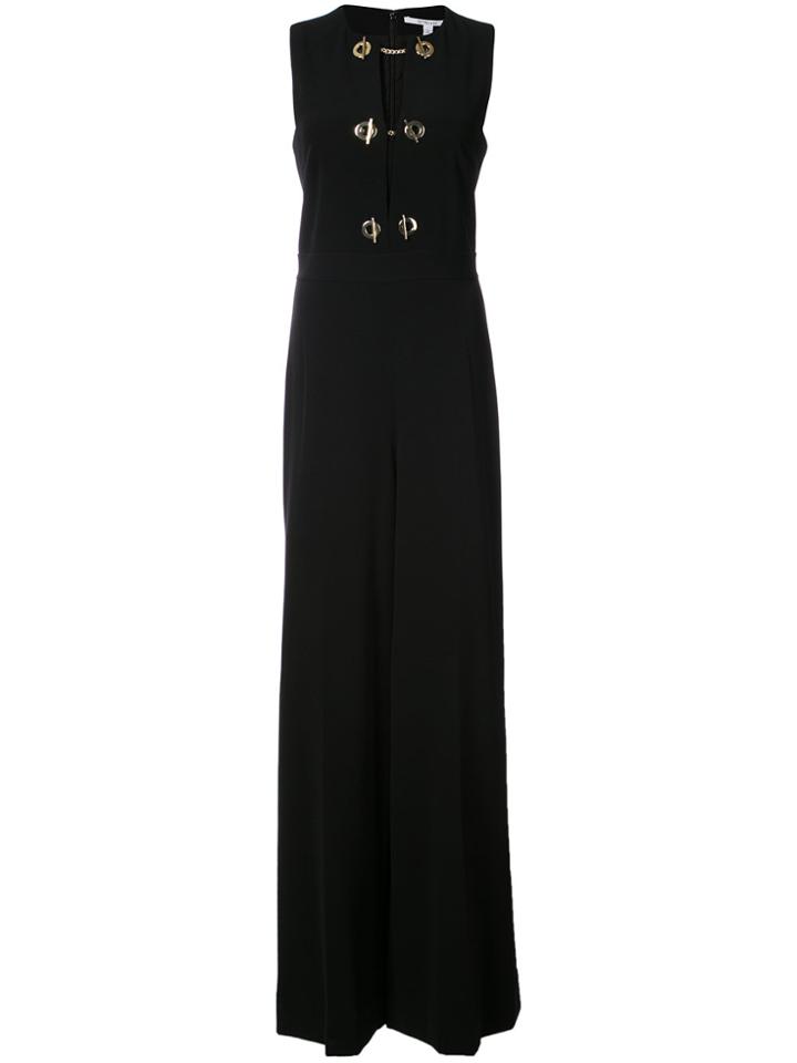 Derek Lam 10 Crosby Sleeveless Jumpsuit With Grommet Detail - Black