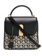 Salvatore Ferragamo Boxyz Monogram Bag - Black