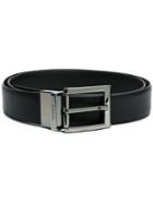 Z Zegna - Classic Buckled Belt - Men - Calf Leather/metal - 100, Black, Calf Leather/metal