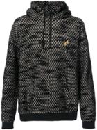 Rochambeau Felted Mesh Hoodie - Black