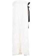 Rosetta Getty Strapless Tie Top Dress - White