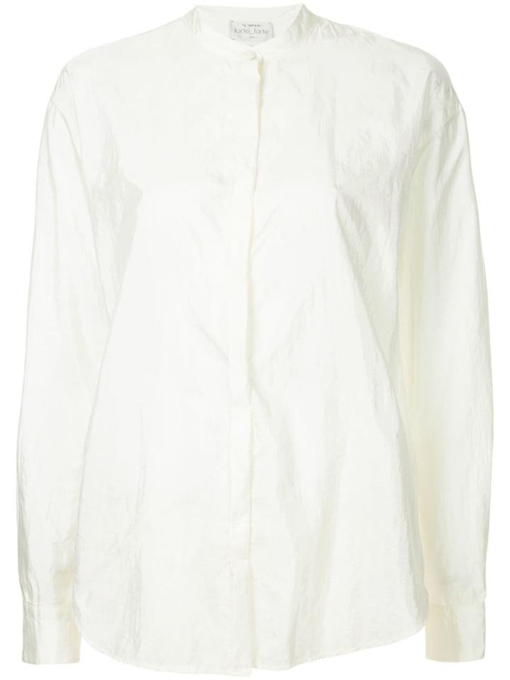 Forte Forte Mandarin Collar Shirt - White
