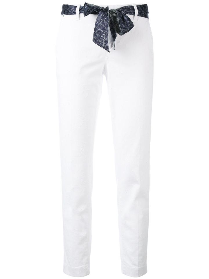 Classic Cropped Trousers - Women - Cotton/spandex/elastane - 27, White, Cotton/spandex/elastane, Jacob Cohen