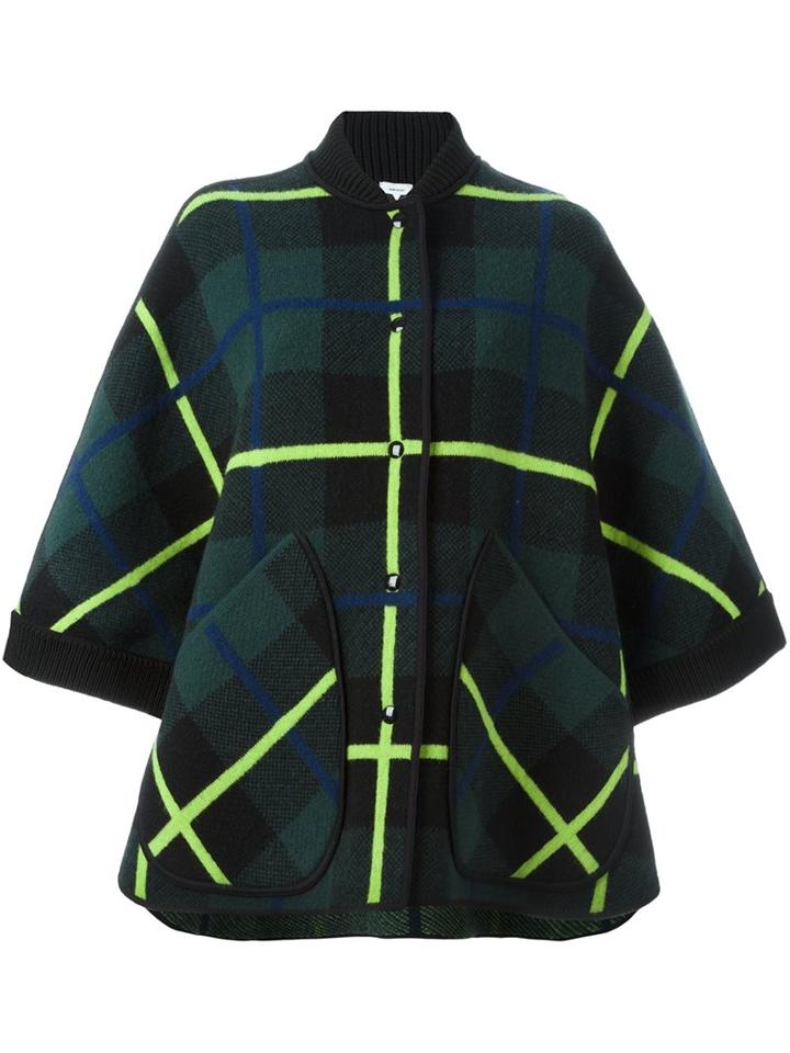 M Missoni Checked Cape Sleeves Jacket