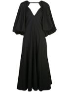 Khaite Oversized Sleeve Dress - Black