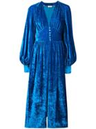 Attico Buttoned Midi Dress - Blue