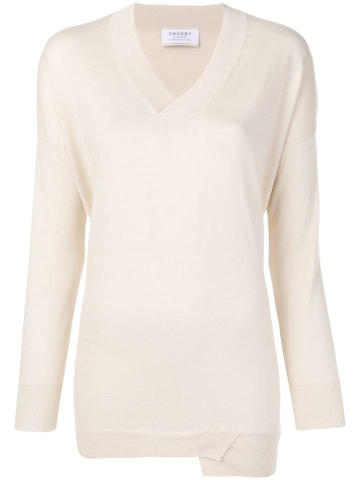 Snobby Sheep Asymmetric Hem Jumper - Neutrals