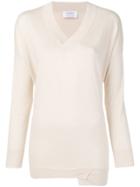 Snobby Sheep Asymmetric Hem Jumper - Neutrals