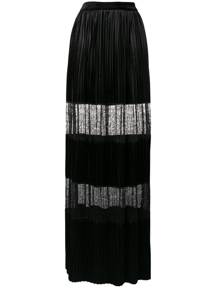 Blumarine Lace-embellished Maxi Skirt - Black