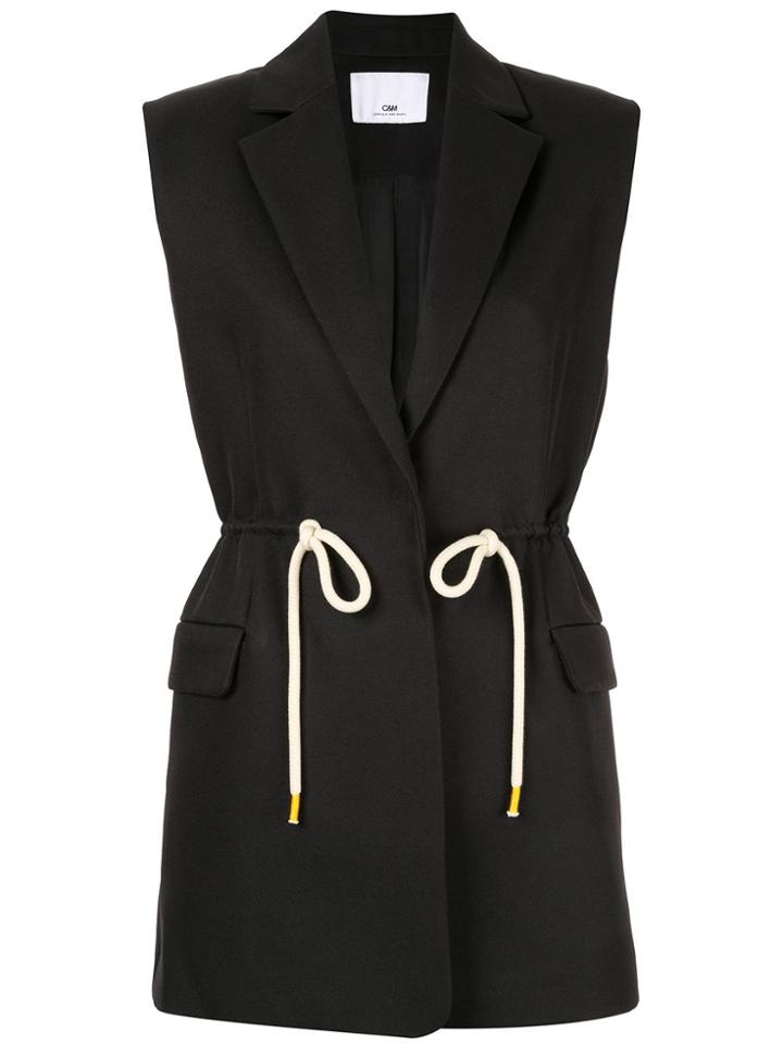 Camilla And Marc Sleeveless Tailored Vest - Black