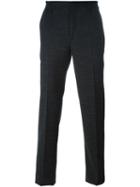 Lanvin Slim Fit Trousers, Men's, Size: 50, Black, Cotton/viscose/virgin Wool