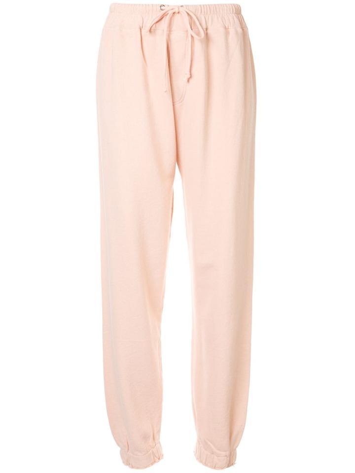 Current/elliott Drawstring Track Pants - Pink