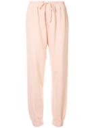 Current/elliott Drawstring Track Pants - Pink