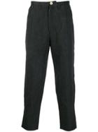 Carpe Diem Striped Tapered Trousers - Black