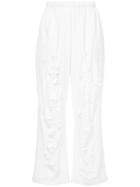 Ikumi Slashed Jersey Trousers - White