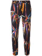 Emilio Pucci Palm Trees Print Leggings, Women's, Size: 44, Viscose/silk/cotton