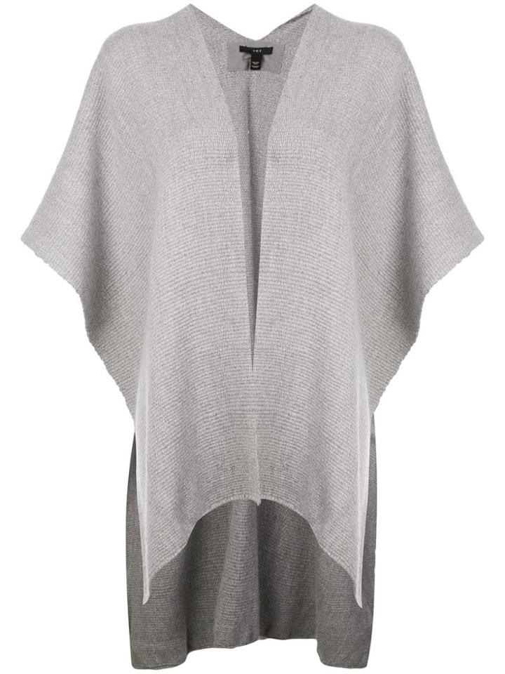 Voz Hand-woven Poncho - Grey