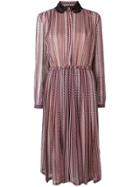 Giambattista Valli Lace Collar Printed Dress - Red