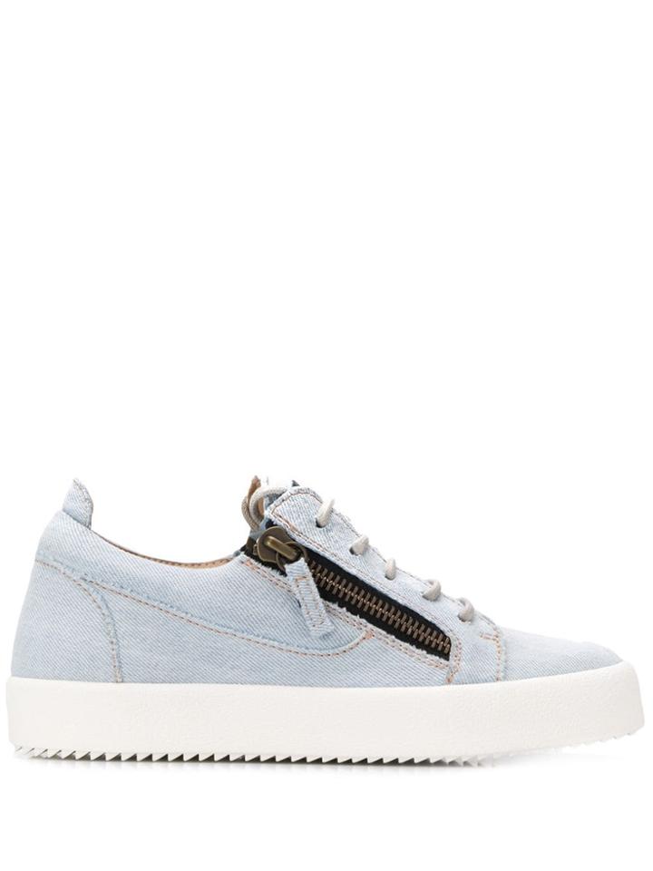 Giuseppe Zanotti Gail Denim Sneakers - Blue